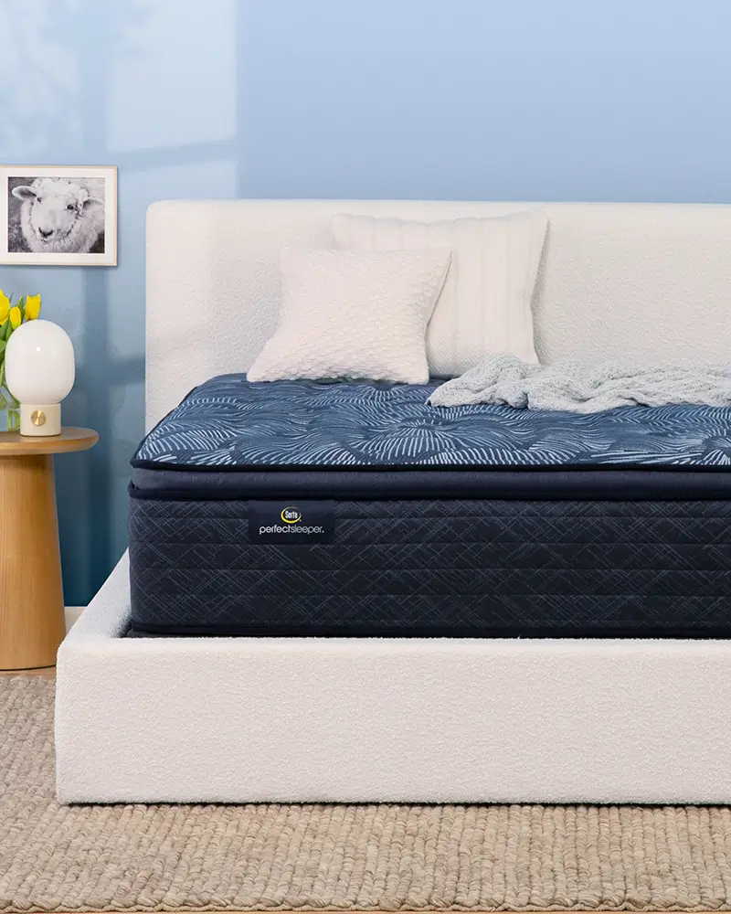 Serta mattress on a bed